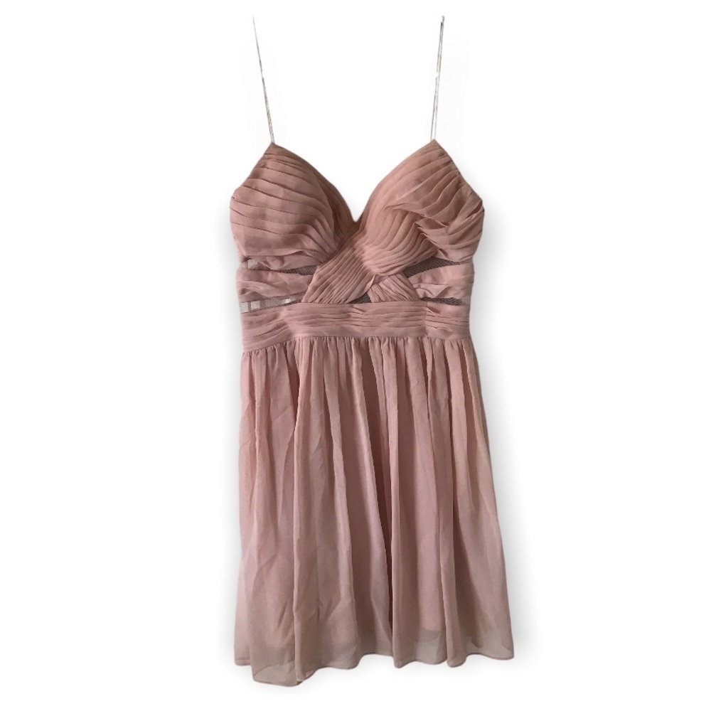 Hailey Logan Adriana pappell chiffon spaghetti strap dress (D4)